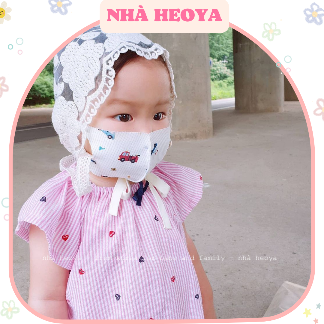 Khẩu trang kháng khuẩn bebenuvo có mắc cài ti cho bé