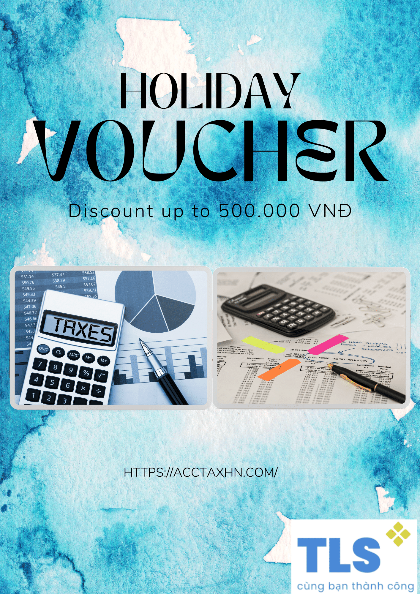 Hà Nội [E-voucher] - GIẢM đến 500K tất cả các gói dịch vụ tư vấn thuế, kế toán