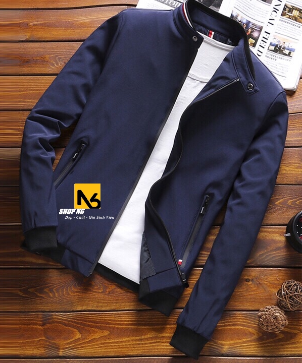 [HCM]Áo Khoác Dù Nam 2 Lớp Xanh Đen Hàn Quốc Cao Cấp ShopN6 - PC22