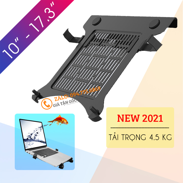 Giá Đỡ LOCTEK DA1 Kẹp LAPTOP / MÁY TÍNH BẢNG / MACBOOK / IPAD 10 - 17.3 INCH [ Lắp đặt cùng NB F80 - NB H100 ]