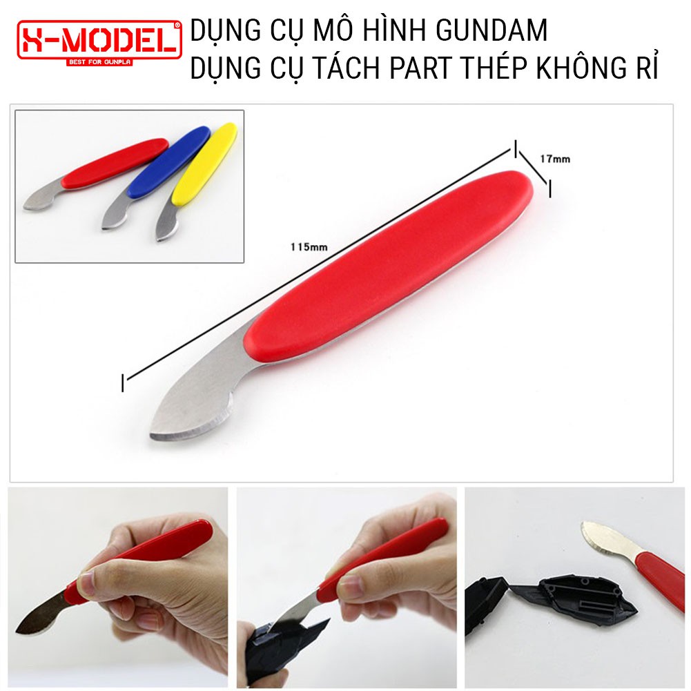 Dụng cụ tách part nhựa mô hình lắp ráp Gundam Bandai XM30-3 chất liệu thép tách part khi lắp ráp đồ chơi Anime Nhật