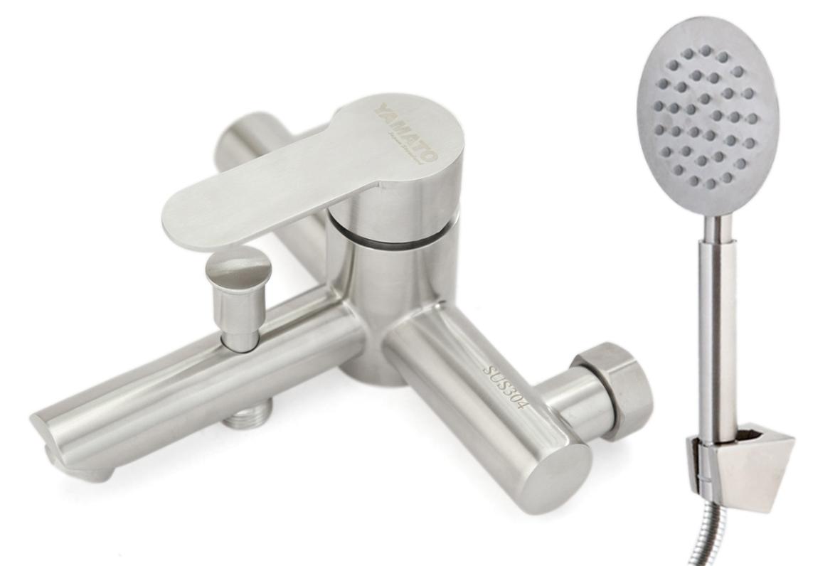 Bộ sen vòi nóng lạnh thân trúc Inox SUS 304