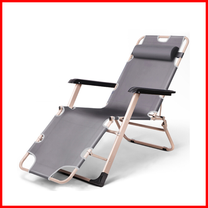 Ghế xếp thư giãn, kèm chế độ giường, 3 mức độ nâng hạ chân, Giường xếp ngủ trưa văn phòng, Ghế tựa lưng thư giãn