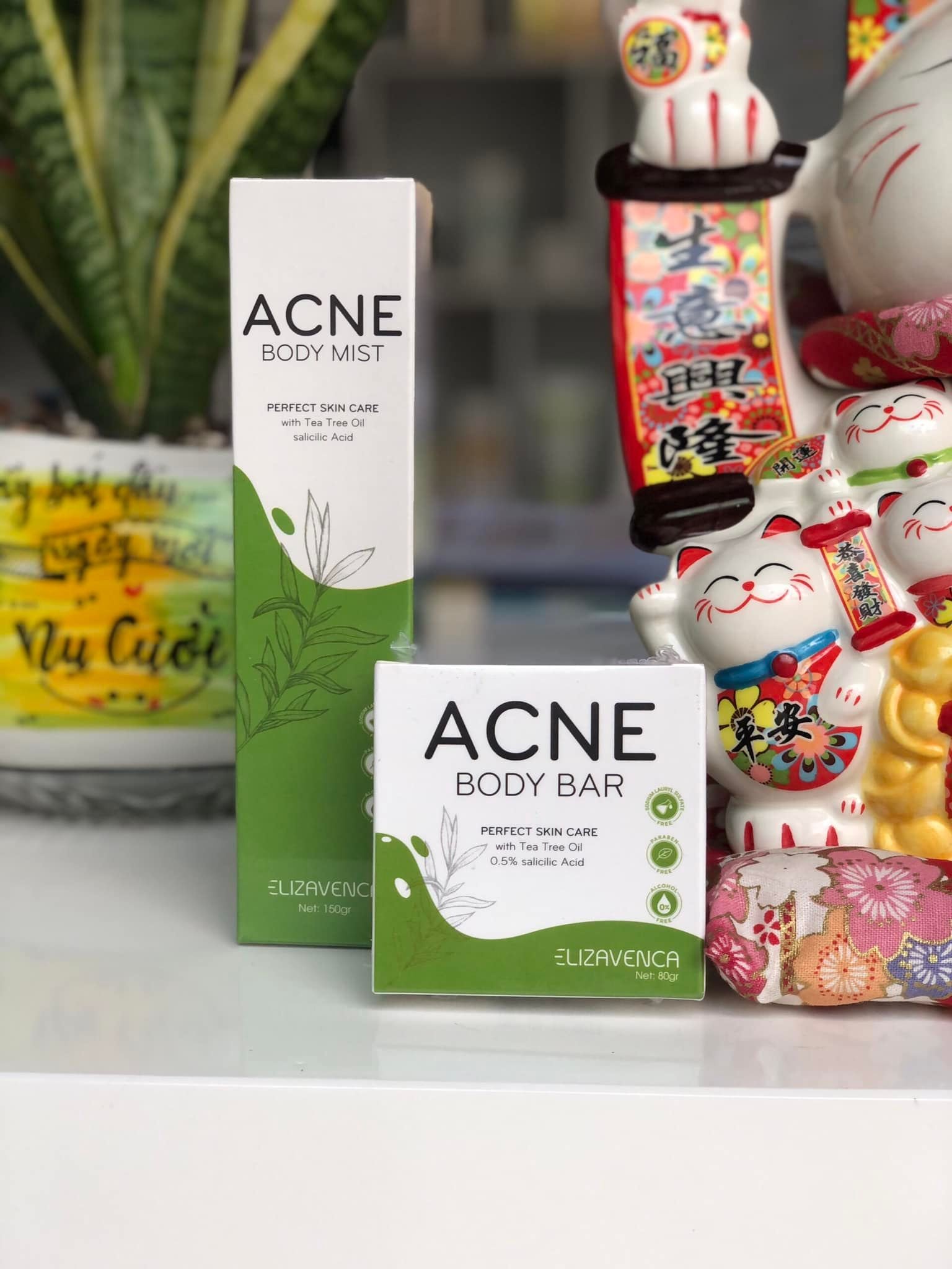 Xà phòng - serum làm sạch, giảm mụn lưng elizavenca