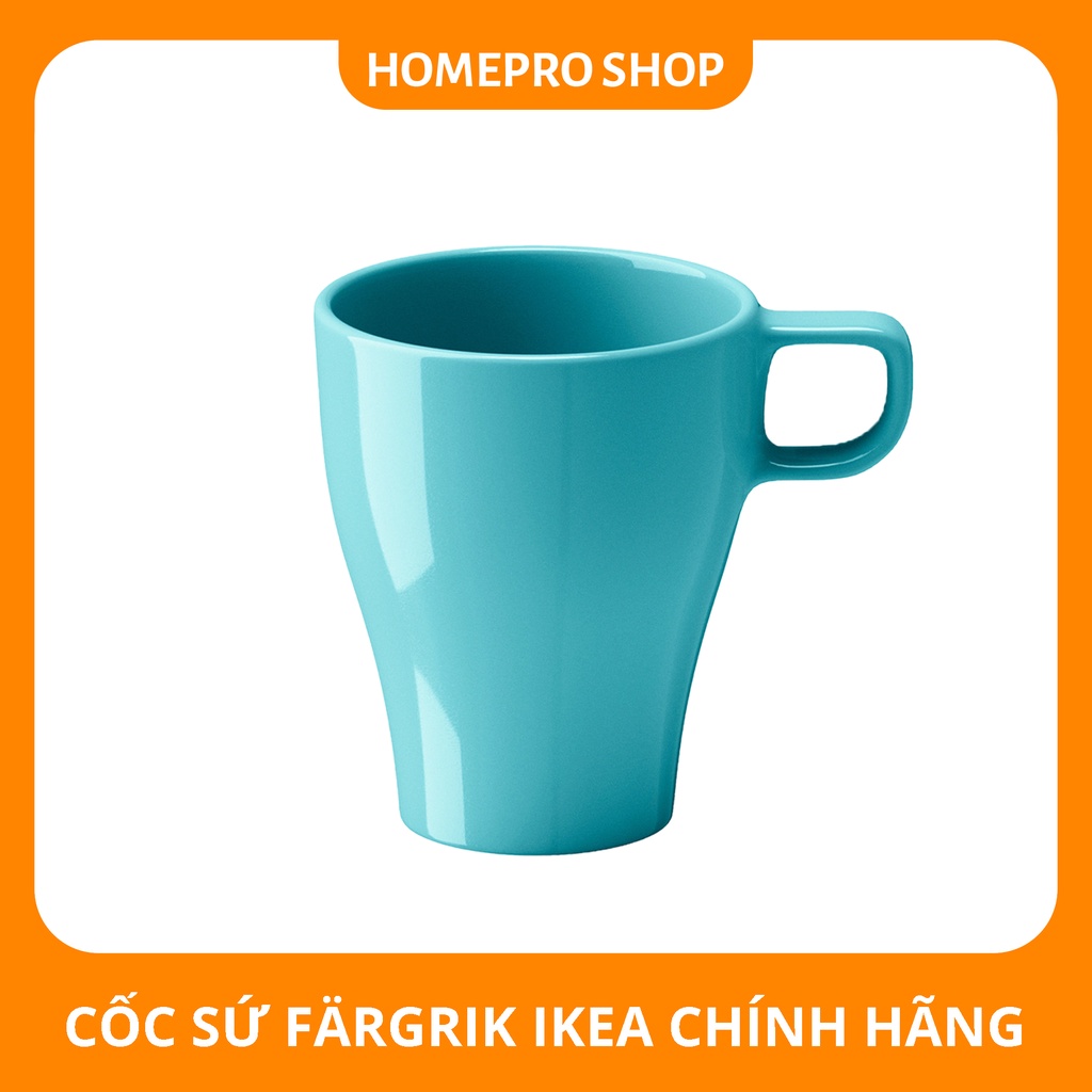 Cốc sứ färgrik ikea, uống nước, uống trà chính hãng