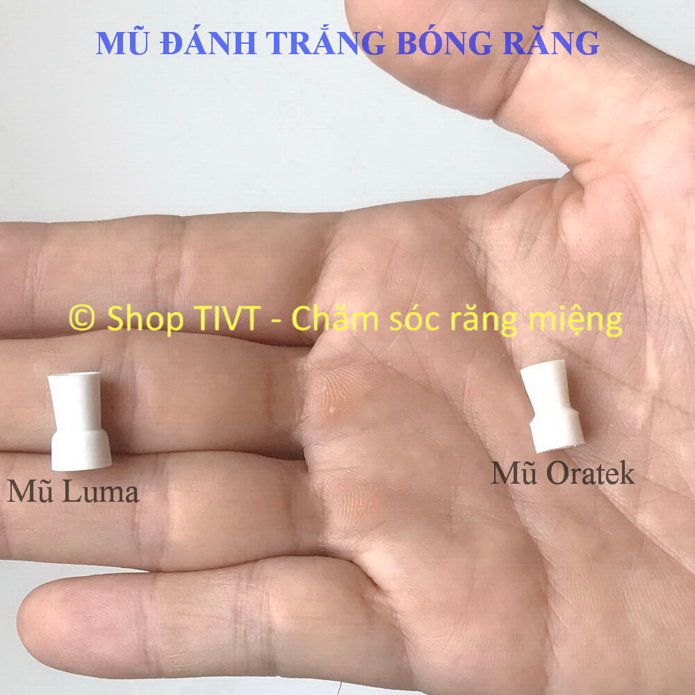 Bộ 5 chiếc đầu mũ cao su đánh trắng răng dùng cho máy đánh trắng bóng răng Luma, OraTek–Shop TIVT