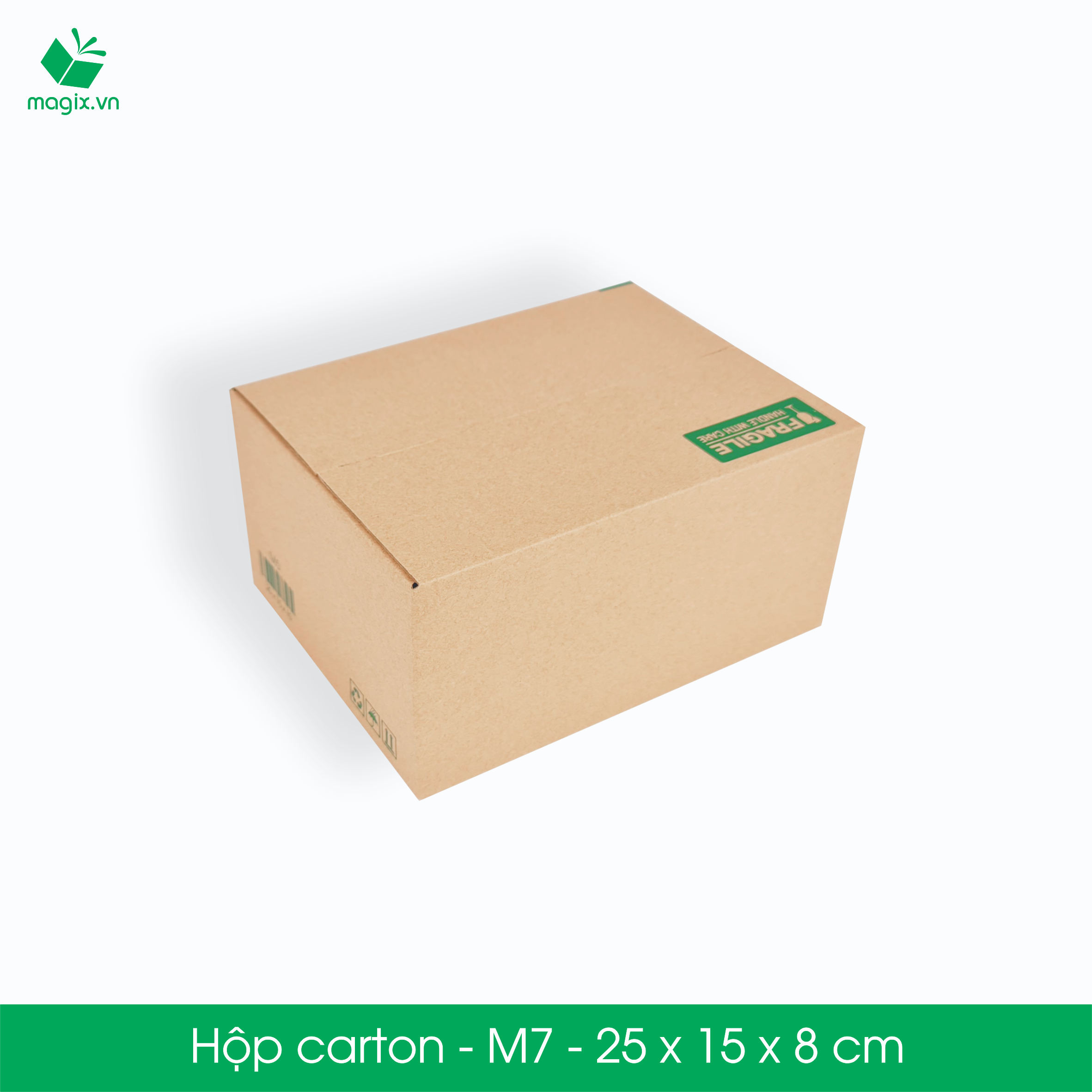 M7 - 25x15x8 cm - 100 Thùng hộp carton