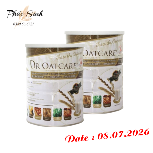 Sữa hạt dr oatcare - 2 lon 850gr