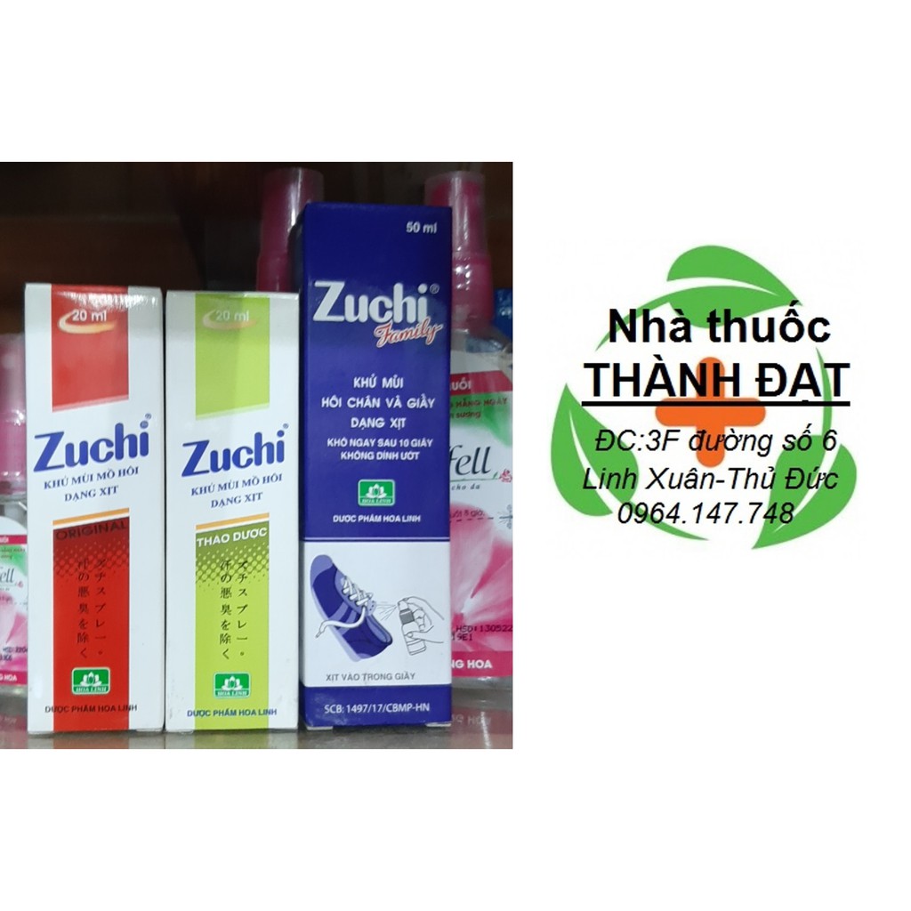 Zuchi xịt giày khử mùi chân hoa linh