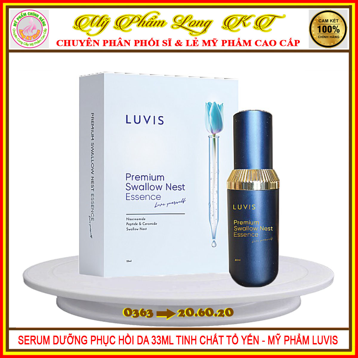 [Bà Lão→Luvis] Serum dưỡng da Luvis Premium Swallow Nest Essence _Tinh chất dưỡng da tổ yến_Chính Hãng