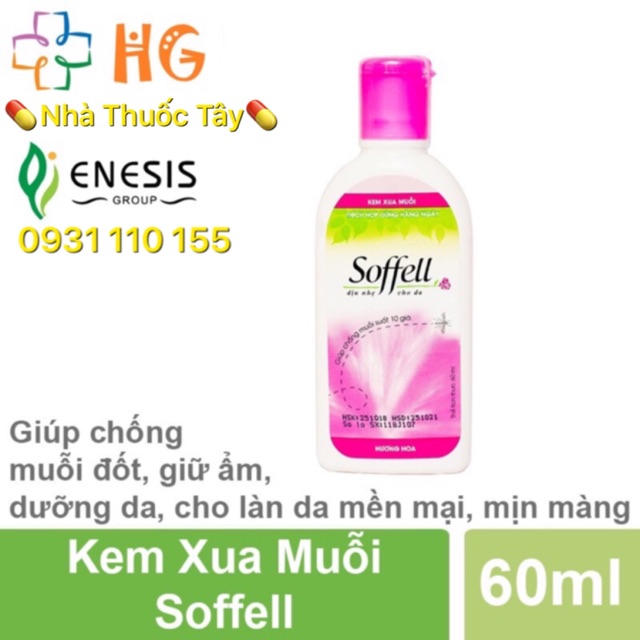 Kem xua muỗi Soffell hương Hoa