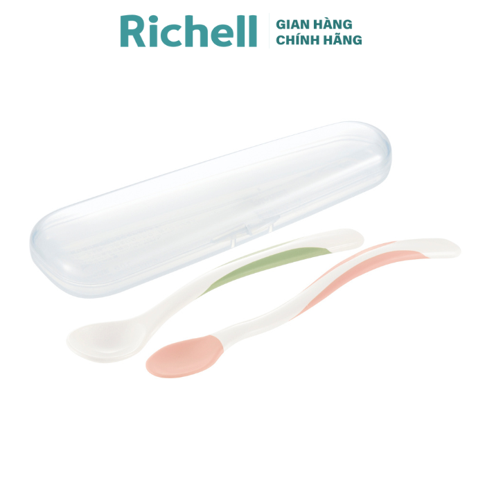 Bộ muỗng mềm và muỗng nhựa richell tli | baby
