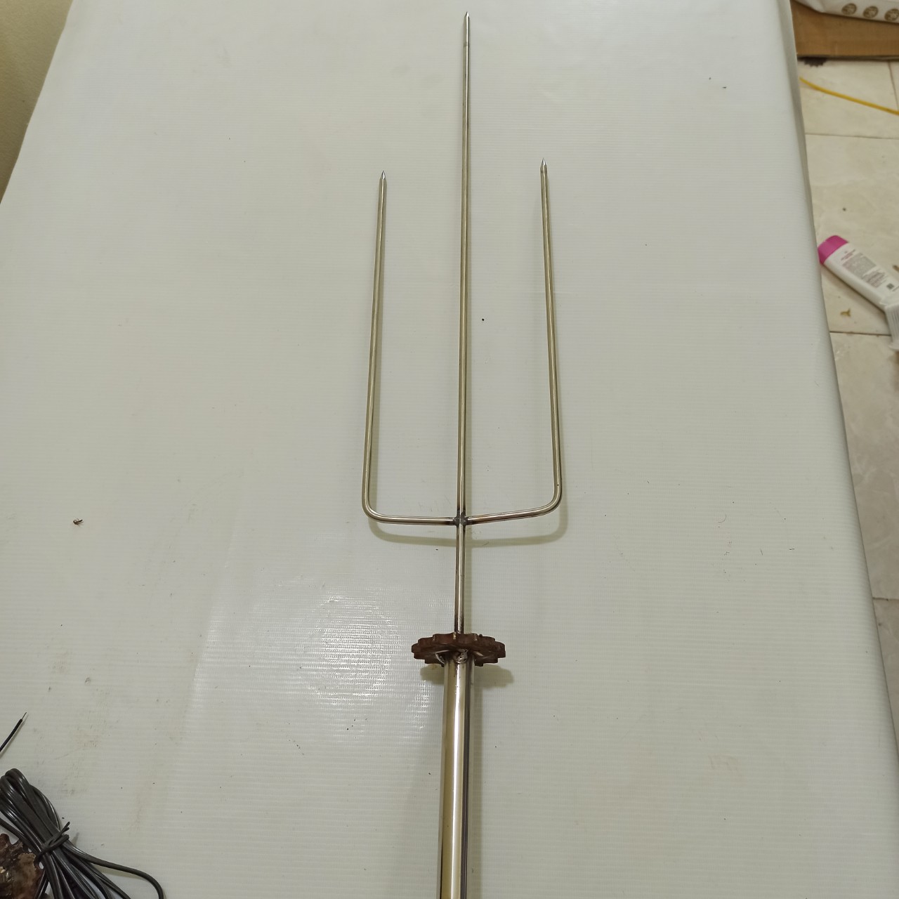 FREESHIP MAX-CAM KẾT GIÁ TỐT-Xiên nướng gà vịt có bánh răng chạy xích to xe máy (lò nướng 45cm đến 60cm phủ bì)