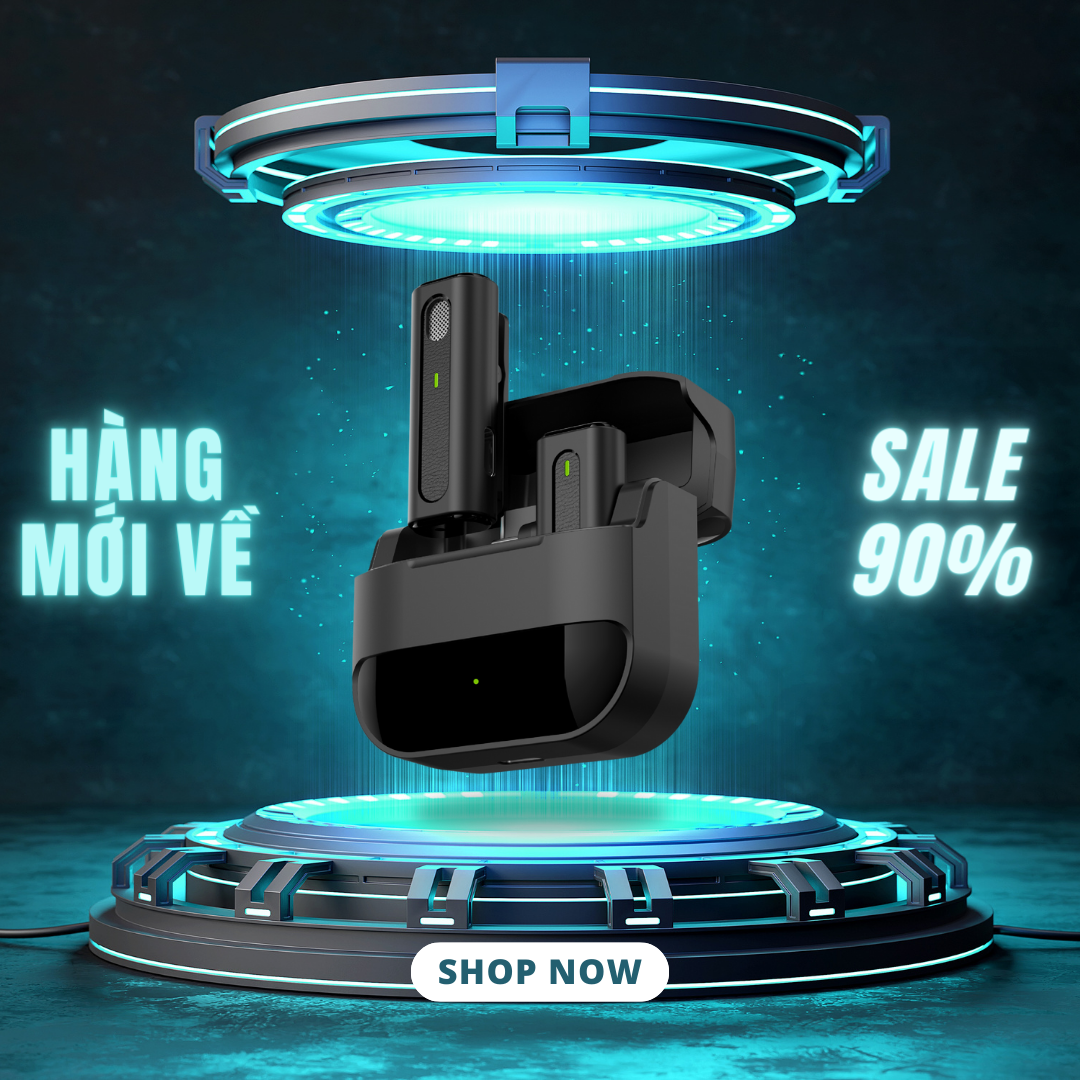 Mic Thu âm Livestream Không Dây Mini Khử Tiếng Ồn Dùng Cho Hội Nghị Micro Không Dây Cài Áo Thu Âm Cho Điện Thoại Tương Thích Iphone Ipad Android - STech VN