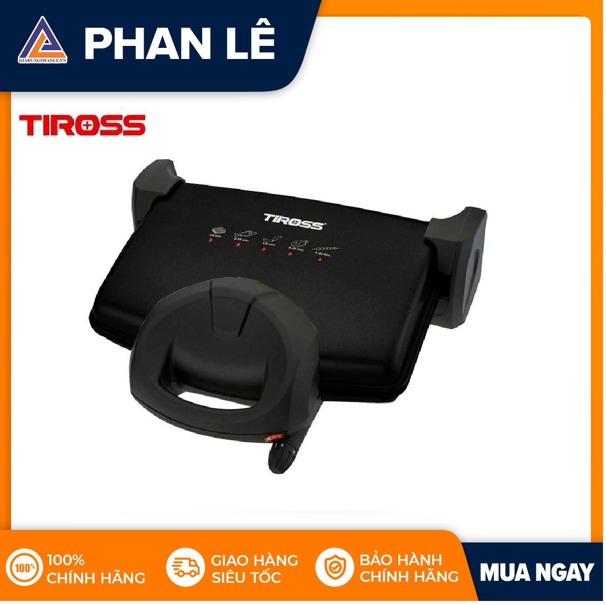 Máy nướng kẹp đa năng Tiross TS9653