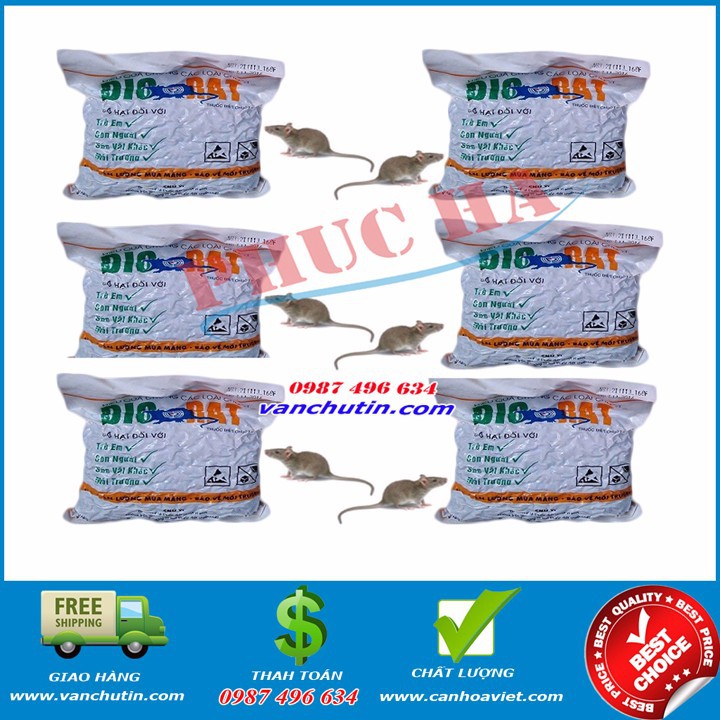 Thuốc diệt chuột lúa mầm Biorat 5 gói