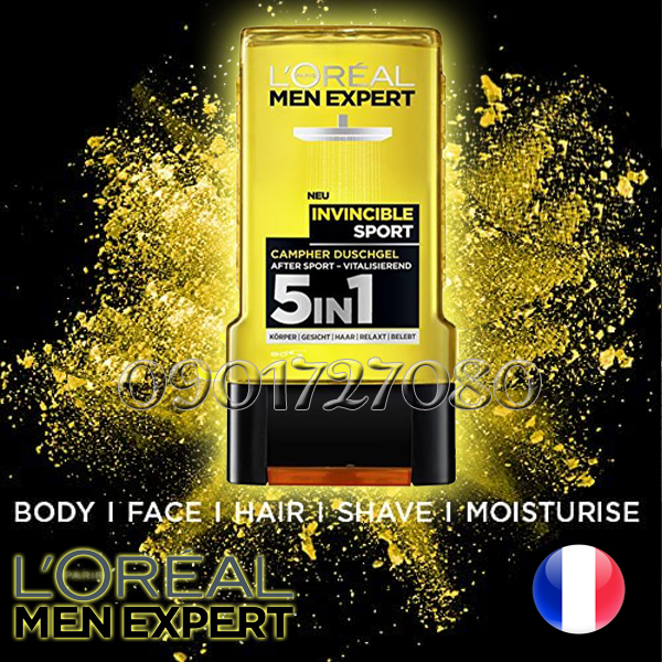Sữa tắm Loreal Invincible Sport - Pháp