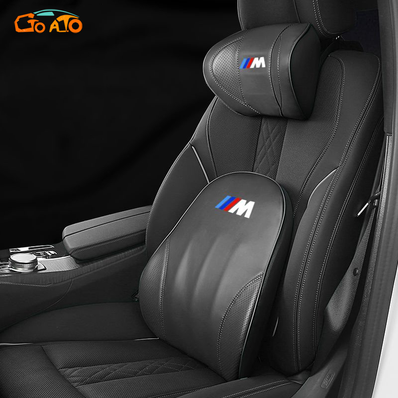 Gtioato cho bmw m da gối tựa đầu ô tô gối tựa đầu oto gối cổ xe hơi tựa lưng ô tô đệm lưng ô tô gối tựa lưng oto phụ kiện ô tô cho bmw x4 e46 e90 f30 f10 1 x2 8 118i 320i m4 e60 218i x5 m3 318i x7 e39 7 e36 e30 530i m8 520i