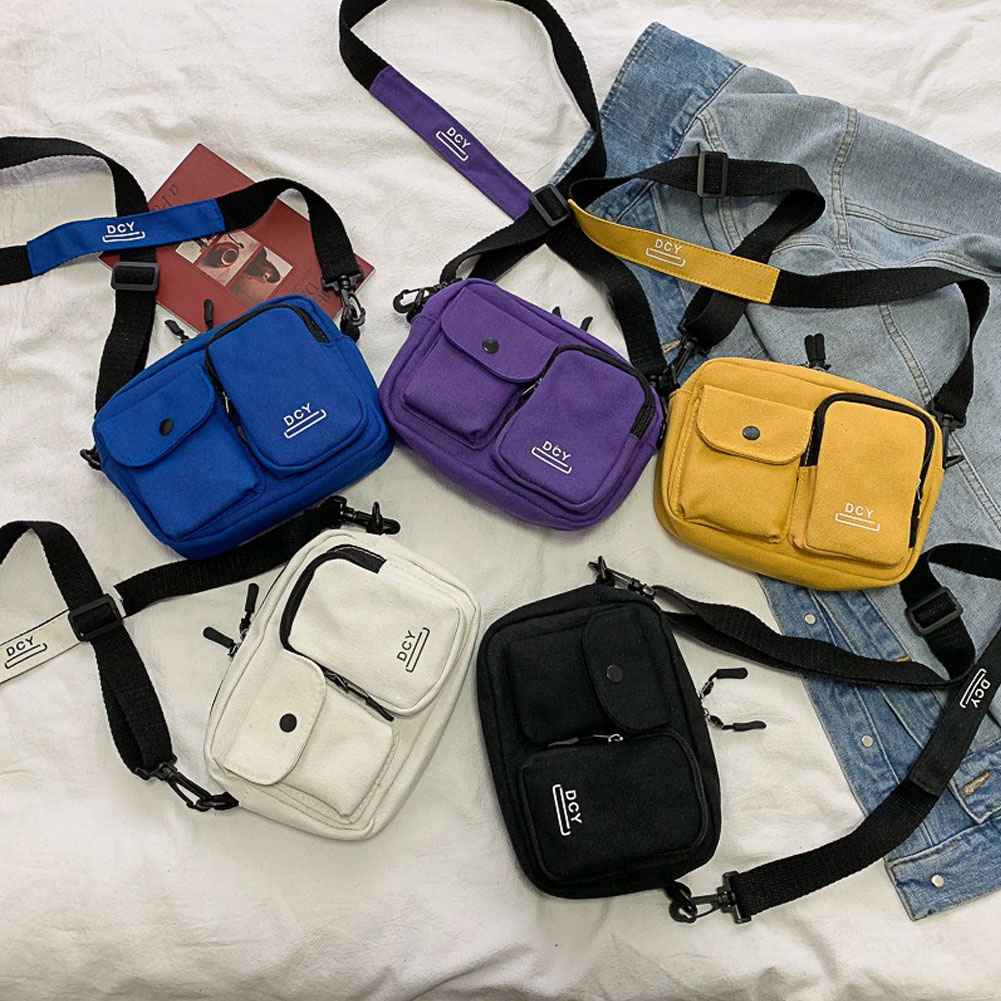 Phụ nữ đa năng Texture Messenger Bag Thời trang Retro nhỏ vuông