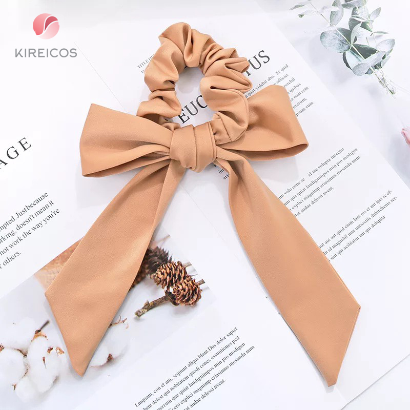 [HCM]Cột Tóc Bèo Đính nơ dài Cổ Điển Siêu Xinh - kireicos