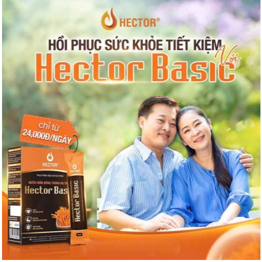 Nước nấm Đông trùng hạ thảo Hector Basic (10 gói x 25ml) [ Chính hãng ] Ship nhanh