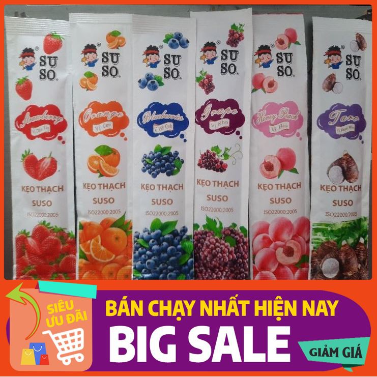 [HOT TREND] Combo 10 thạch Suso - Thạch trái cây ??????? thơm ngon - Đồ ăn vặt Siêu ngon Siêu rẻ - Thạch hoa quả Phú Cường FUCUCO