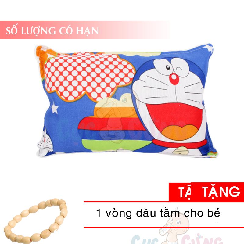 Gối lá đinh lăng chống mồ hôi trộm cho bé Baby Chick Số 1 - BÉ TRAI - họa tiết ngẫu nhiên Tặng 1 vòng dâu tằm cho bé - goi nam cho be