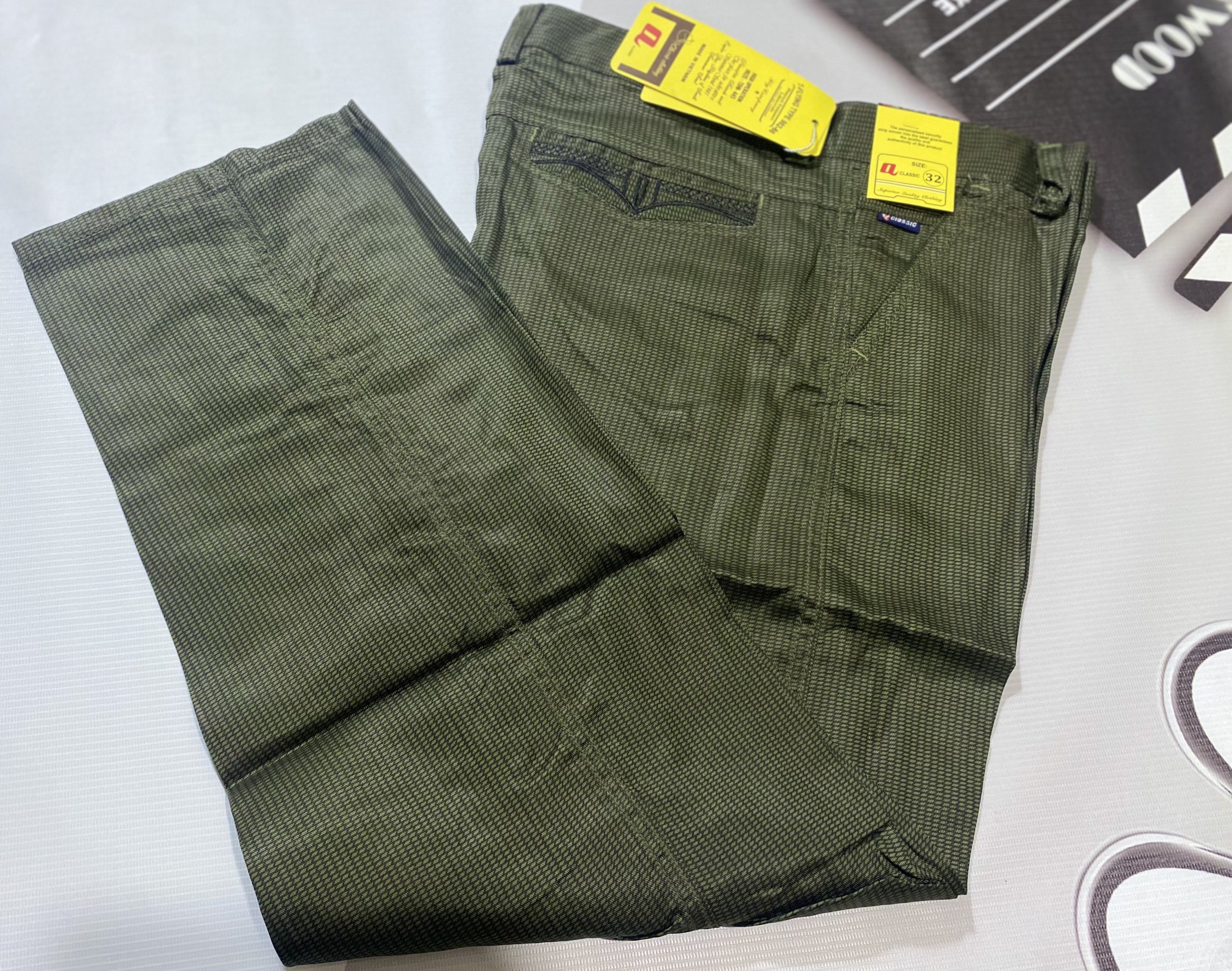 [HCM]Quần dài Kaki Nam Trung Niên Caro