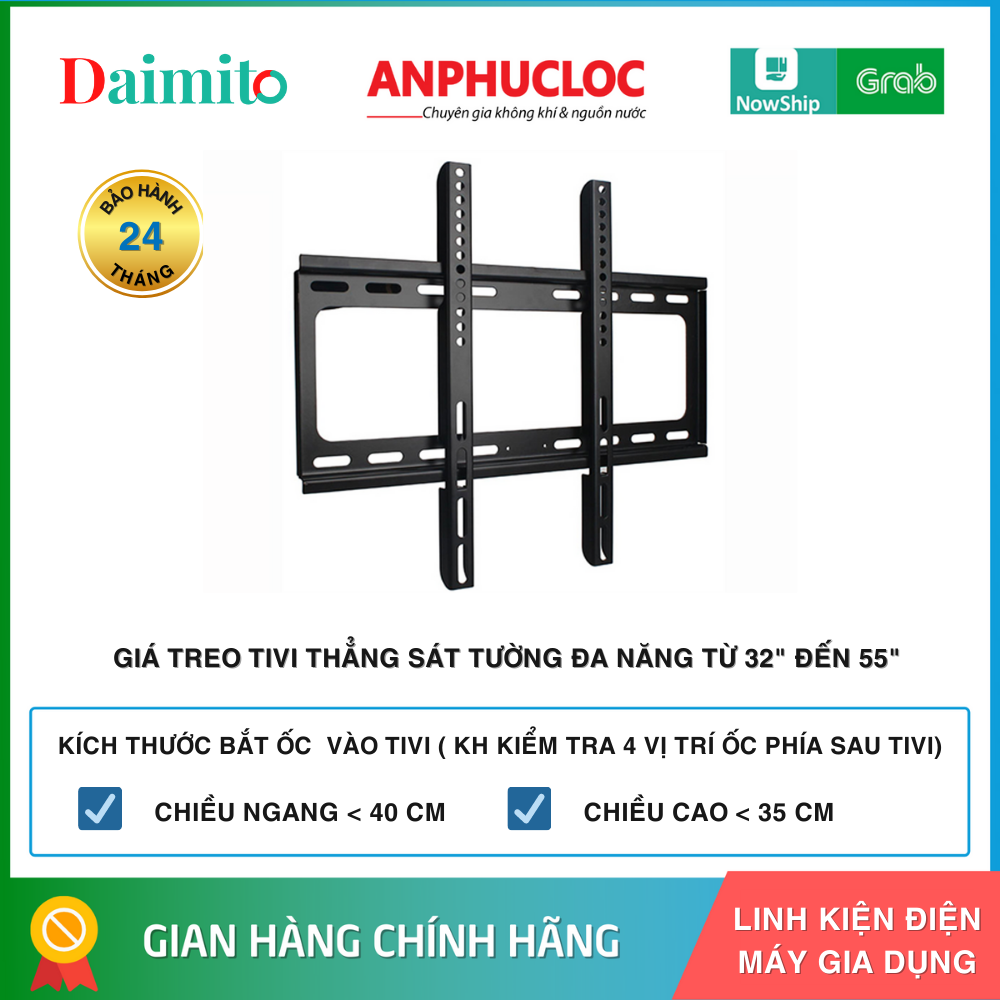 Giá treo tivi loại thẳng áp tường cho tất cả tivi 32"- 50" Khang Thịnh