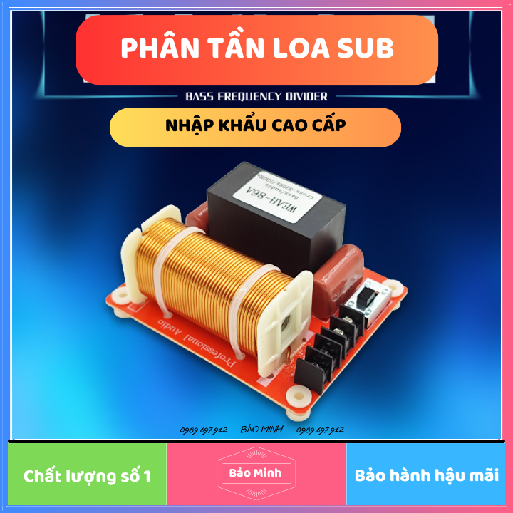 Phân tần loa Sub | Phân tần loa siêu trầm WEAH-87 công suất 1200w nhập khẩu cao cấp | Loa siêu trầm