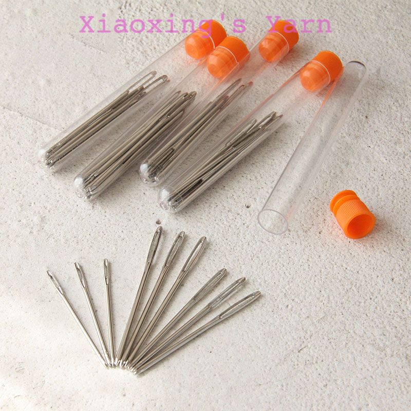 Hộp 9 cây kim khâu len đủ size tiện dụng cho đan móc len cơ bản | Xiaoxing's Yarn