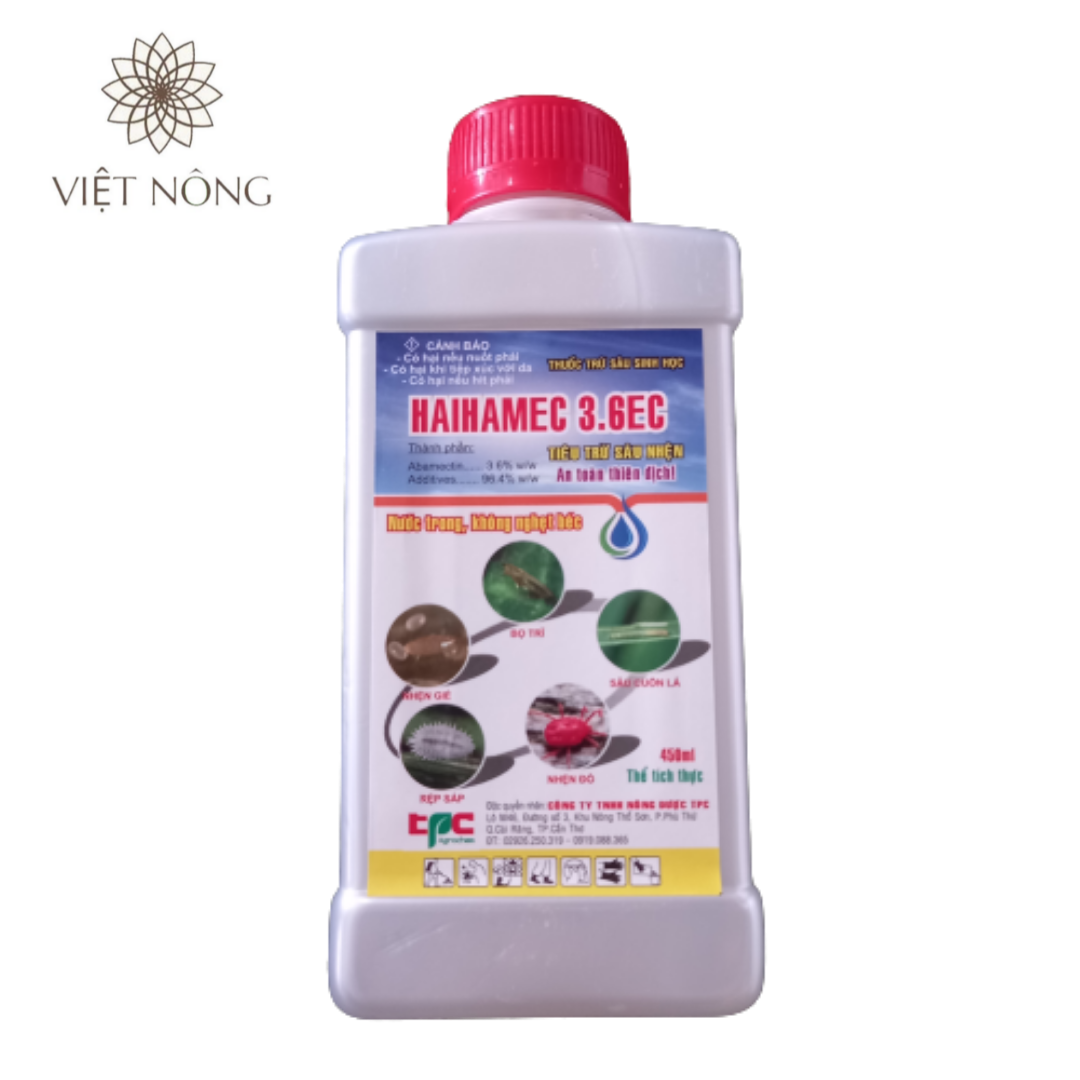 Thuốc trừ sâu sinh học haihamec 3.6ec - chai 450ml - tpc