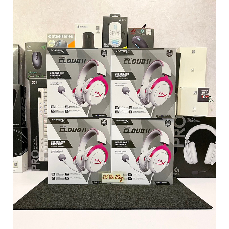 Tai nghe Gaming Hyperx Cloud 2 Pink white Limited chính hãng