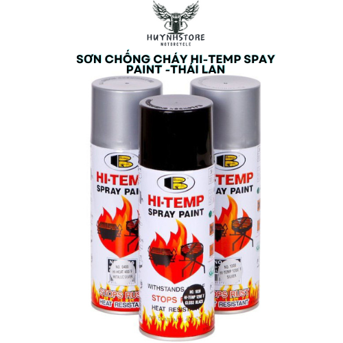 Sơn chống cháy hi temp bosny 1200f, 600 độ c