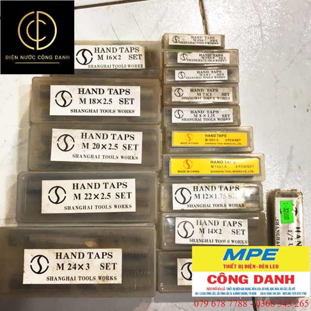 Taro tạo ren trong hand taps đủ size