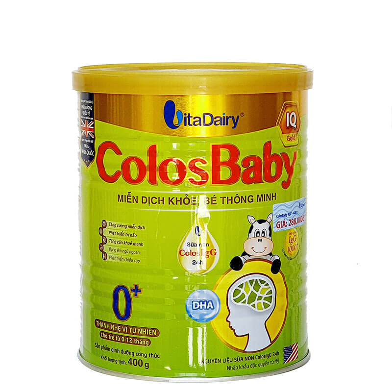 Sữa Colos baby IQ Gold 0+ lon 400g