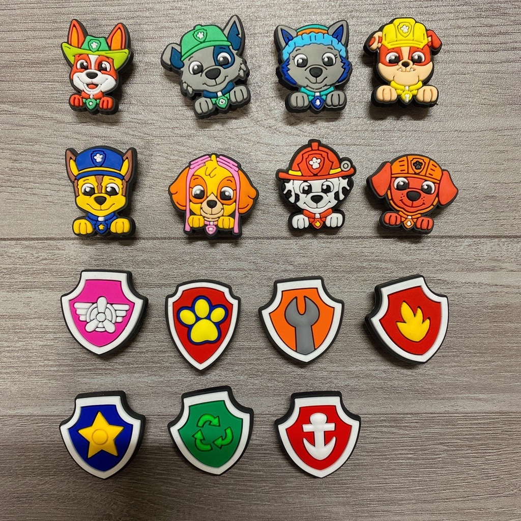 Sticker chó cứu hộ 3 trang trí dép sục