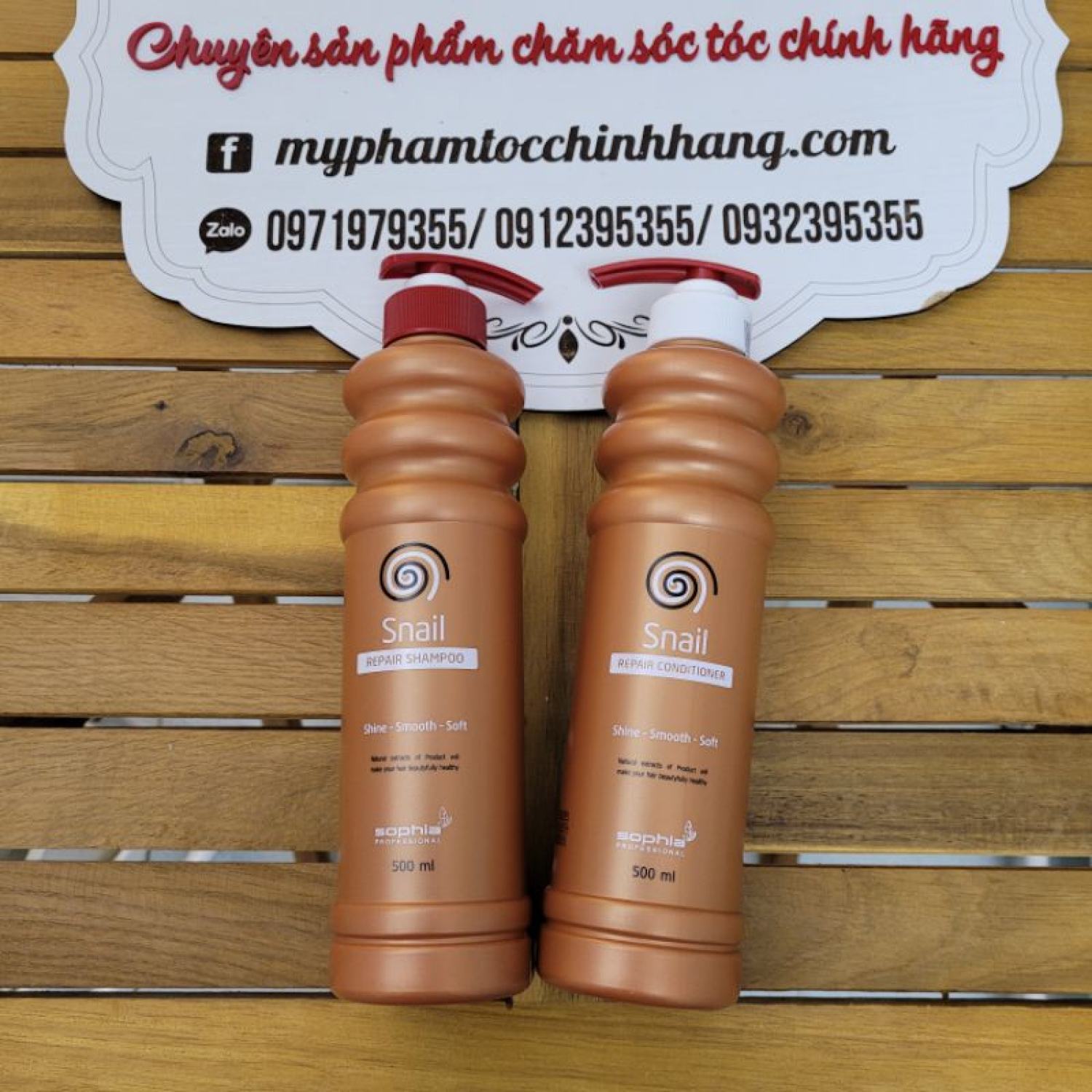 Dầu gội xả sophia snail phục hồi 500ml
