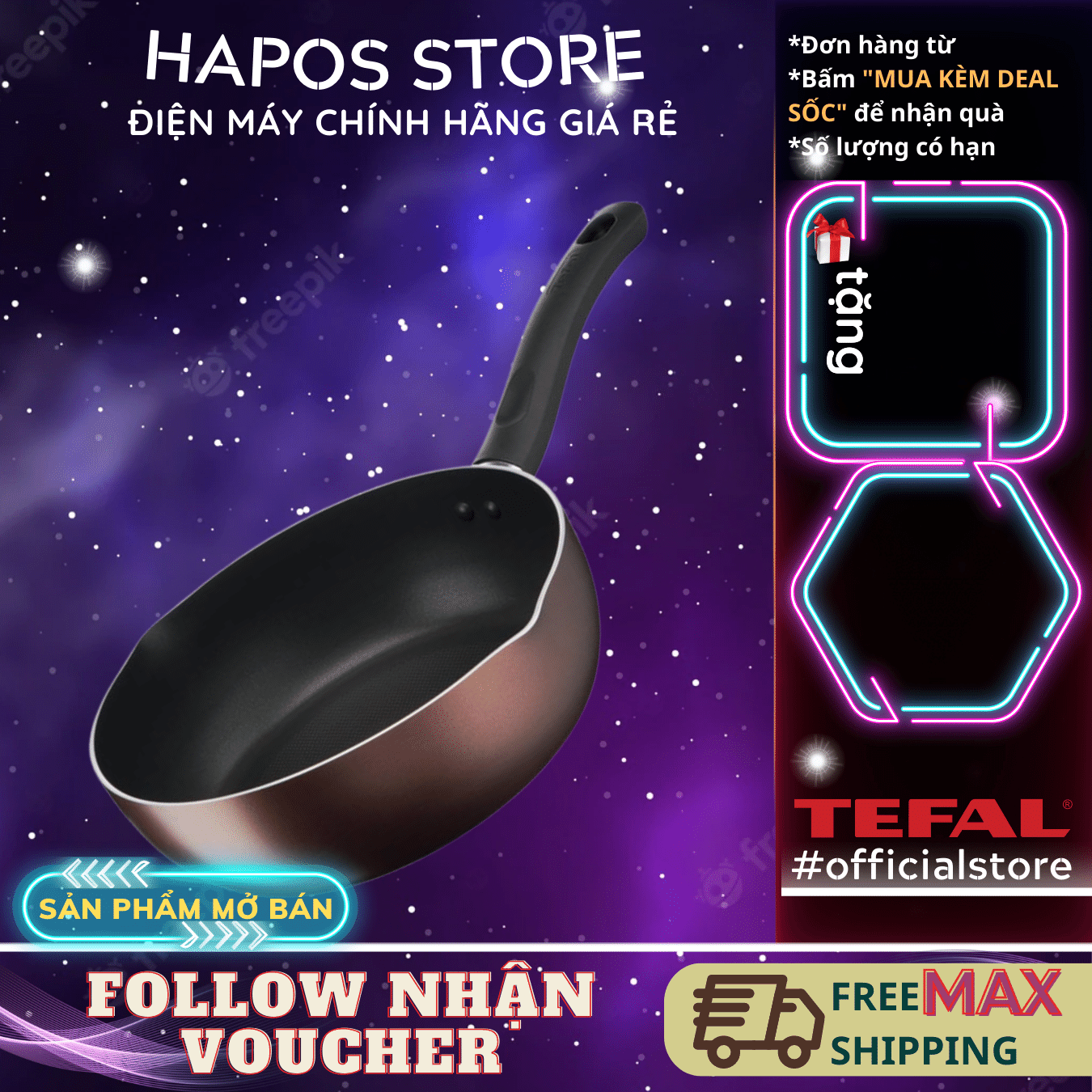Chảo chiên sâu lòng chống dính đáy từ cao cấp Tefal Day By Day size 24-28cm - Hàng chính hãng - KhoG
