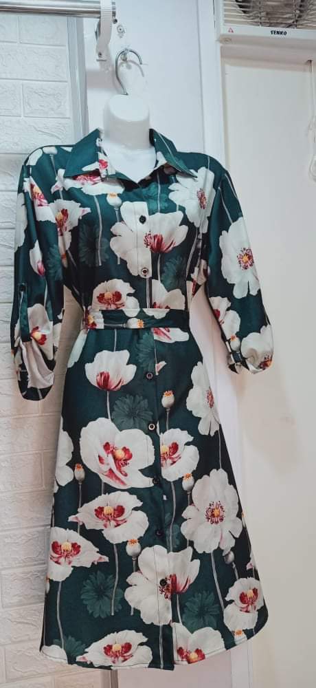 Đầm sơ mi công sở