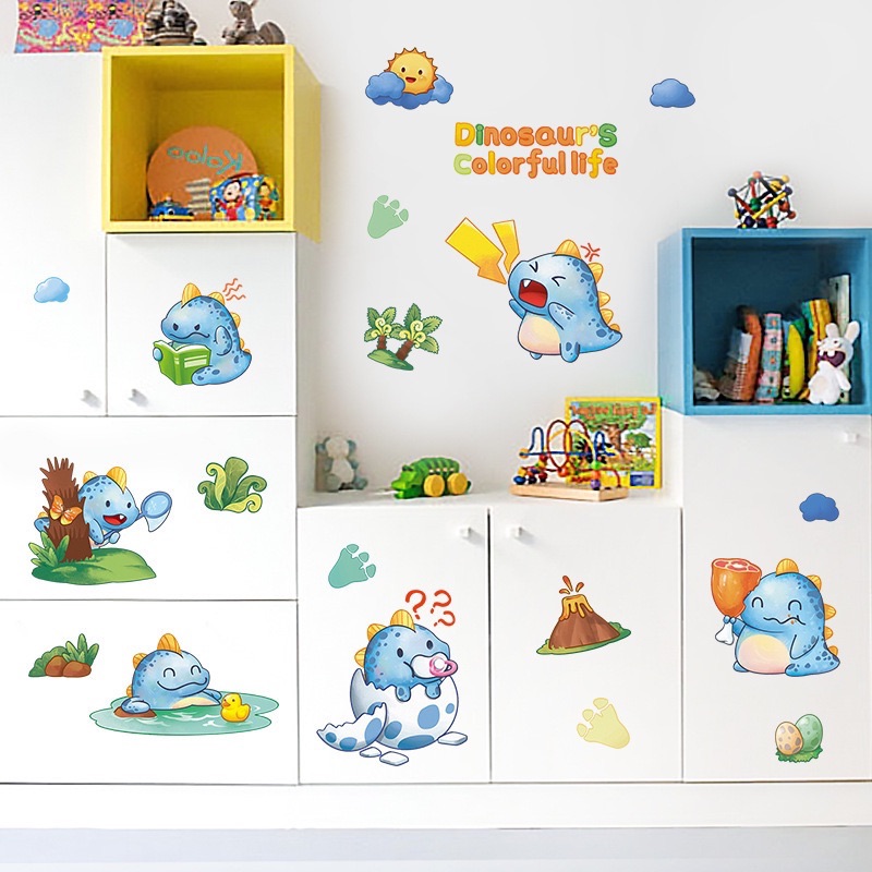 Decal tranh dán tường Khủng long tinh nghịch