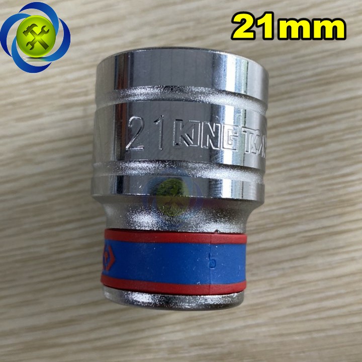 Tuýp trắng ngắn kingtony 433521m 1/2 inch - 21mm 6 cạnh