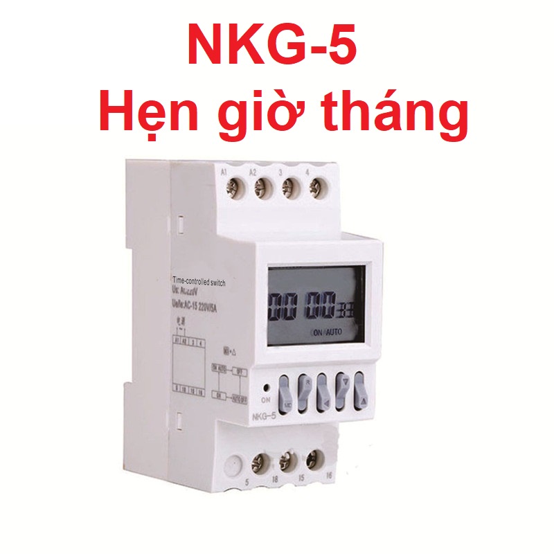 Timer. công tắc hẹn giờ chu kỳ tháng nkg-5 16a/220v