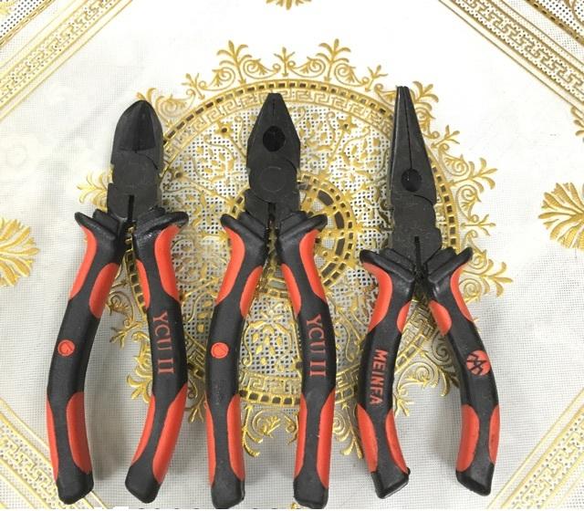 Bộ 3 kìm cắt, kìm điện, kìm mỏ nhọn 6 inch loại 1 - Điện Việt