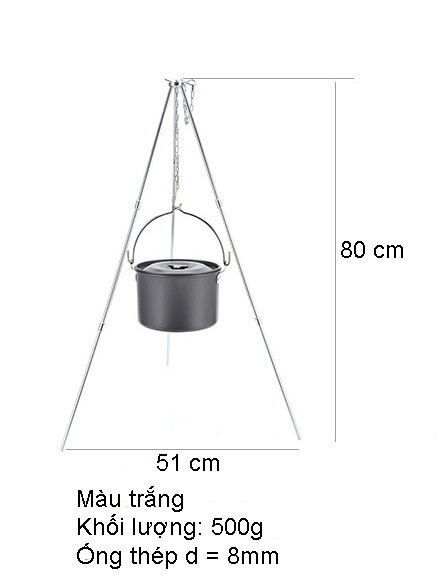 Bộ treo nồi dã ngoại du lịch cắm trại