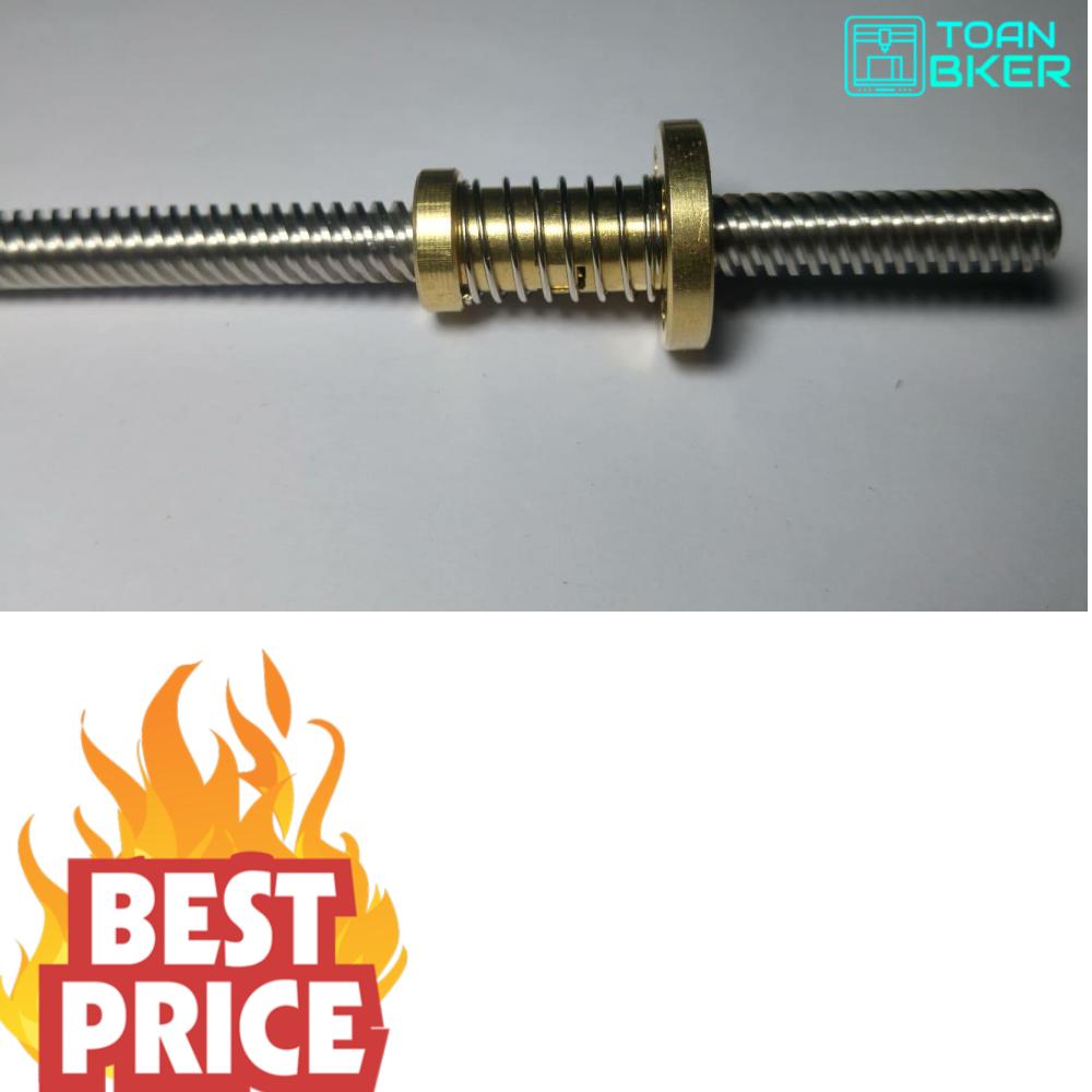 Đai ốc lắp vitme T8 chống trượt, bạn đọc phần mô tả để xem cách lắp nhé