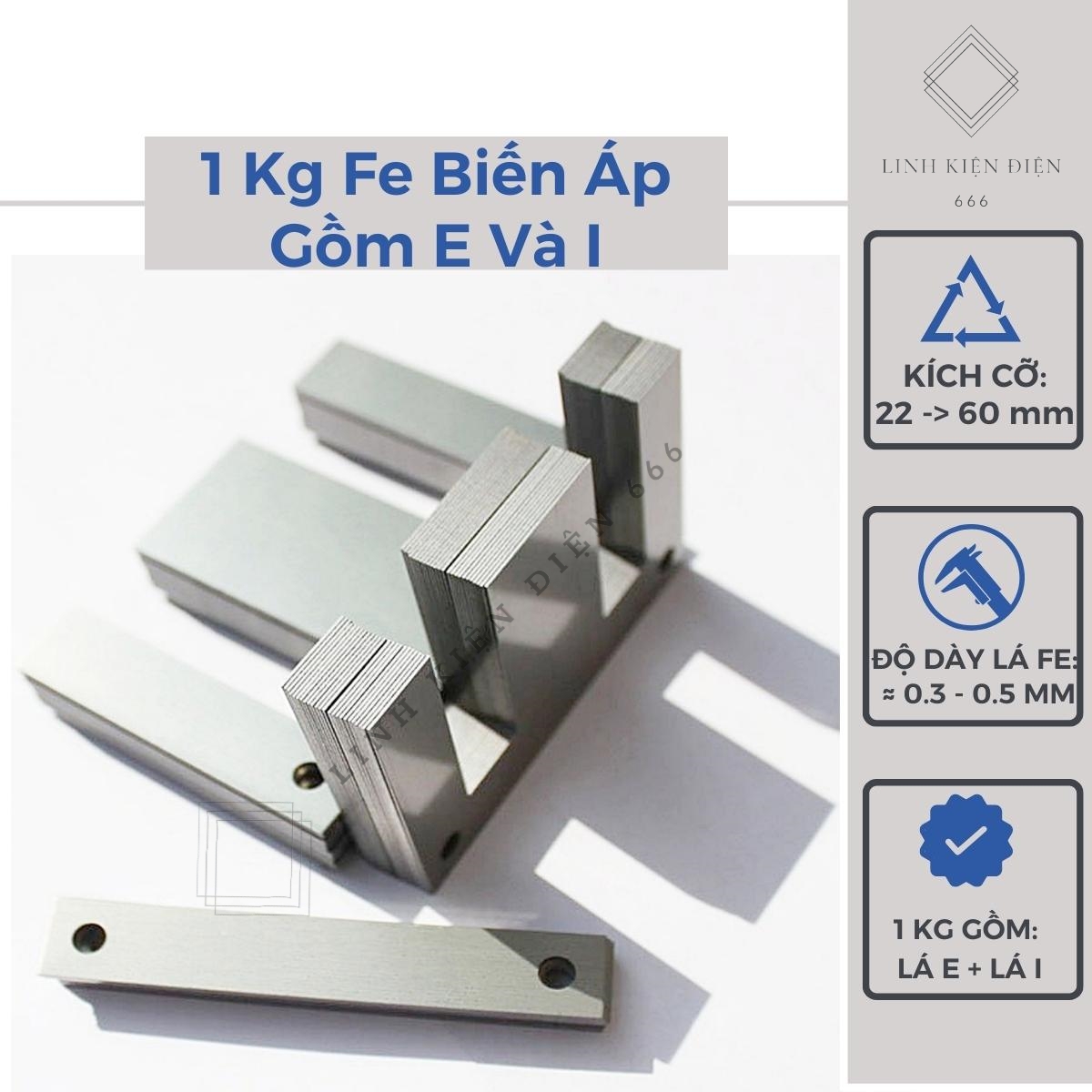 Fe Biến Áp EI 66 – 150 mm (EI 22 - 50 mm) Phe Biến Áp Sắt Fe Quấn Biến Áp Quấn Kích Cá