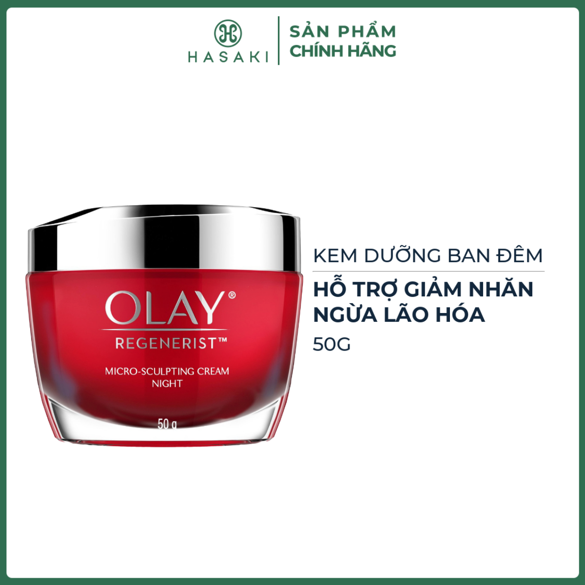 Kem Dưỡng Olay Regenerist Ngừa Lão Hóa Da Ban Đêm 50g Regenerist Micro-Sculpting Cream Night  Hasaki Sản Phẩm Chính Hãng