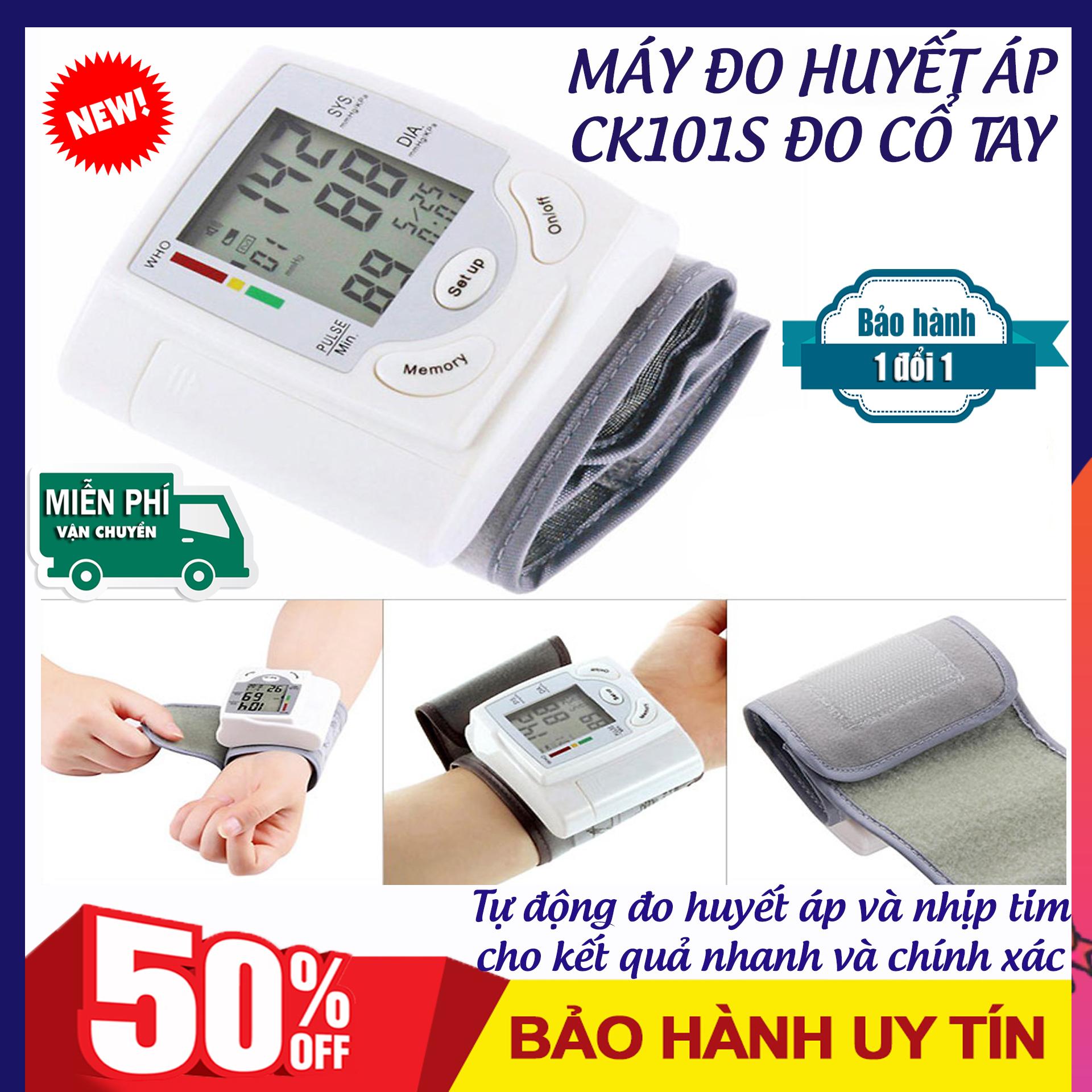 Máy đo huyết áp ck101s đo cổ tay - tự động đo huyết áp, nhịp tim đồng thời cho kết quả nhanh và chính xác - máy đo huyết áp điện tử, máy đo huyết áp loại nào tốt, máy đo huyết áp mua ở đâu - bh 12 tháng - bbinstore.