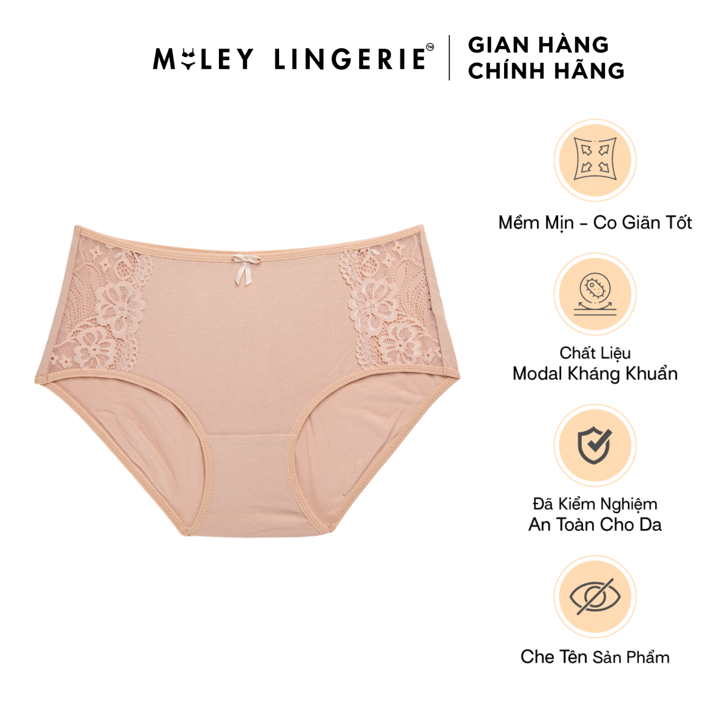 Quần Lót Nữ Modal Lưng Cao Kháng Khuẩn Tốt Miley Lingerie